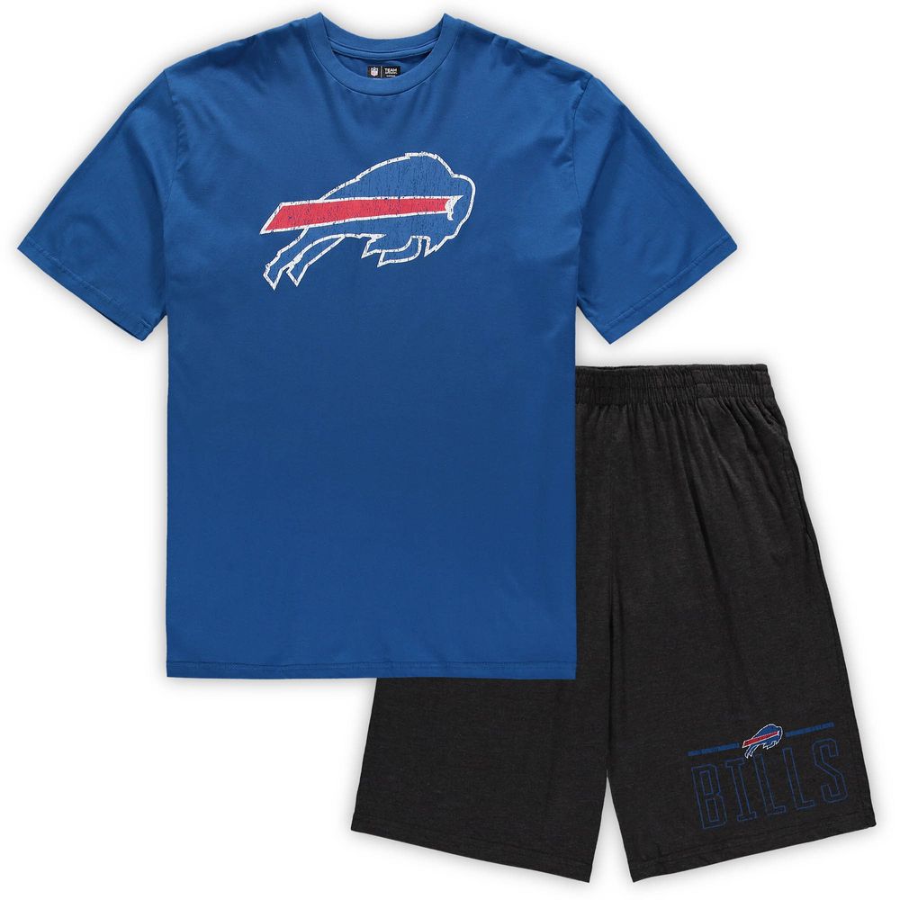 Concepts Sport Men's Concepts Sport Royal/Heathered Charcoal Buffalo Bills  Big & Tall T-Shirt Shorts Set