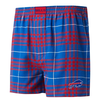 Boxer en flanelle Concord Concepts Sport Royal/Rouge Buffalo Bills pour hommes