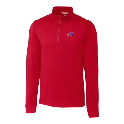 Buffalo Bills Cutter & Buck Advantage Quarter-Zip Pullover Jacket - Red