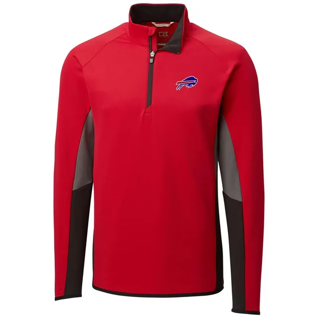 Women's Cutter & Buck Red Buffalo Bills Adapt Eco Knit Full-Zip