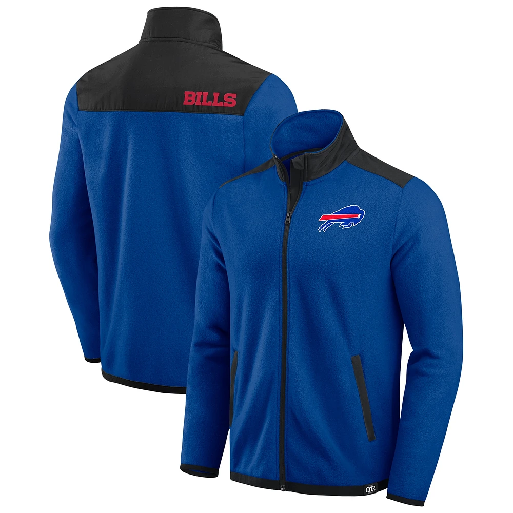 Men's Darius Rucker Collection by Fanatics Royal Buffalo Bills Color Block Polar Fleece Full-Zip Jacket