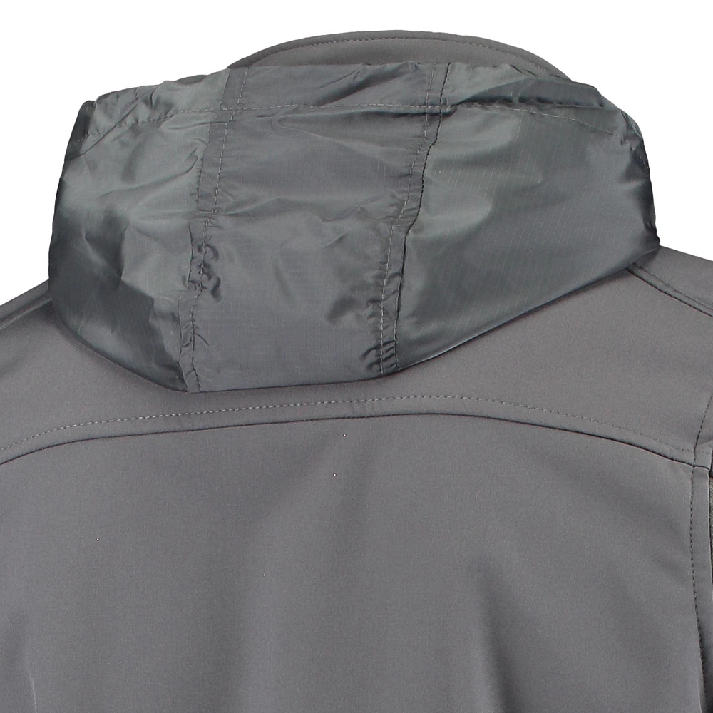 Men's Dunbrooke Graphite Buffalo Bills Circle Zephyr Softshell Full-Zip Jacket