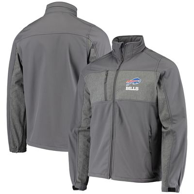 Men's Dunbrooke Graphite Buffalo Bills Circle Zephyr Softshell Full-Zip Jacket