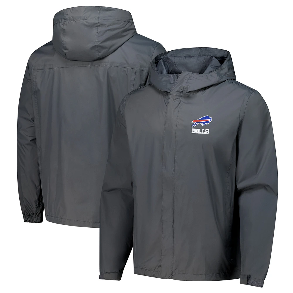 Men's Dunbrooke Graphite Buffalo Bills Tropic Waterproof Packable Full-Zip Hoodie Jacket