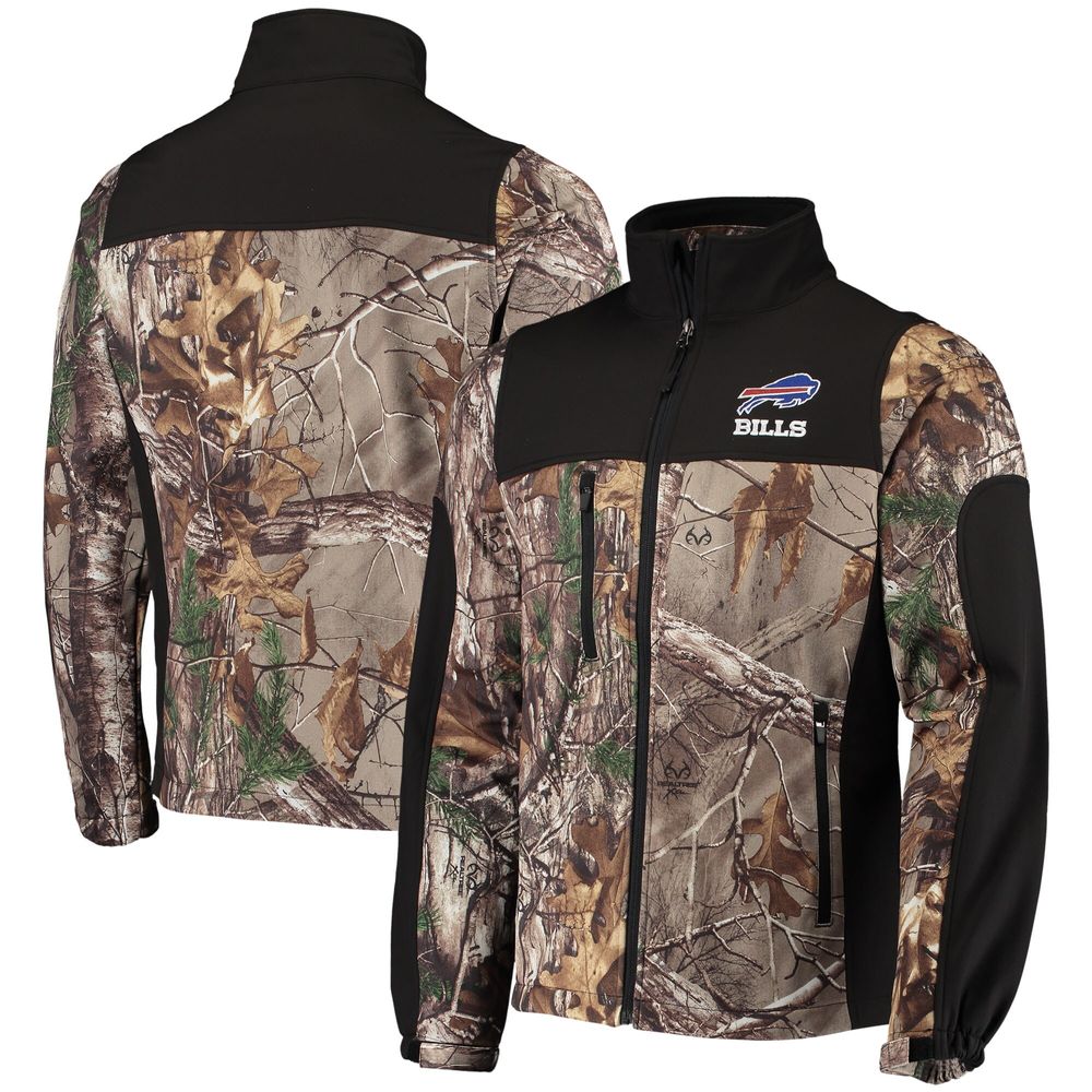 Men's Dunbrooke Realtree Camo/Black Buffalo Bills Circle Hunter Softshell Full-Zip Jacket