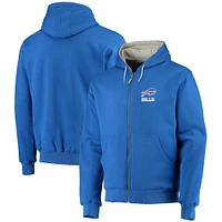 Men's Dunbrooke Royal Buffalo Bills Craftsman Thermal-Lined Full-Zip Hoodie