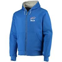 Men's Dunbrooke Royal Buffalo Bills Craftsman Thermal-Lined Full-Zip Hoodie