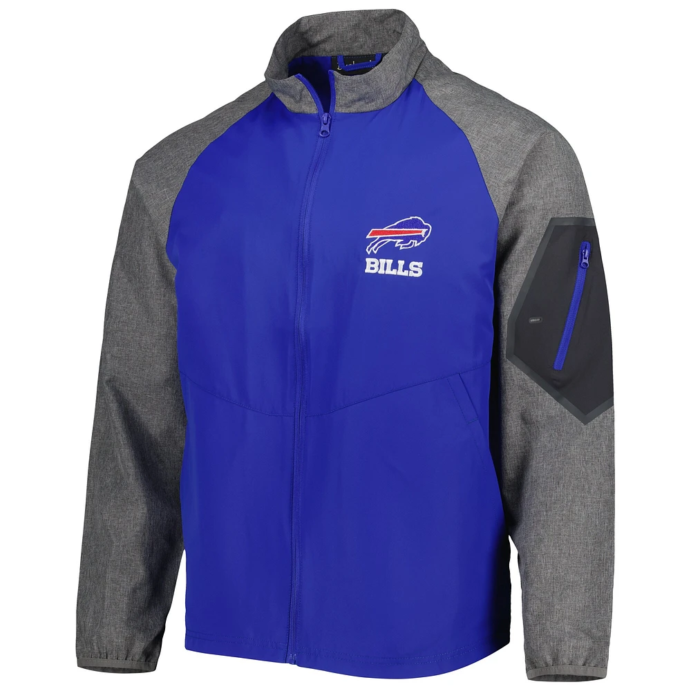 Men's Dunbrooke Royal Buffalo Bills Hurricane Raglan Full-Zip Windbreaker Jacket