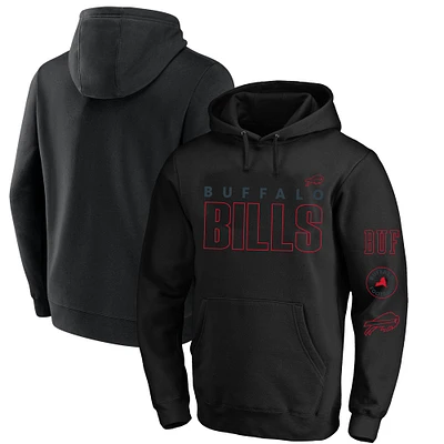 Men's Fanatics  Black Buffalo Bills Big & Tall Fleece Pullover Hoodie