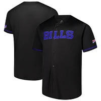 Men's Fanatics  Black Buffalo Bills Pop Full-Button Jersey