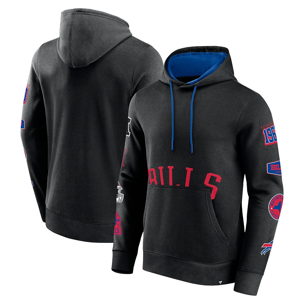 Sweat à capuche noir Buffalo Bills Wild Winner Fanatics pour hommes