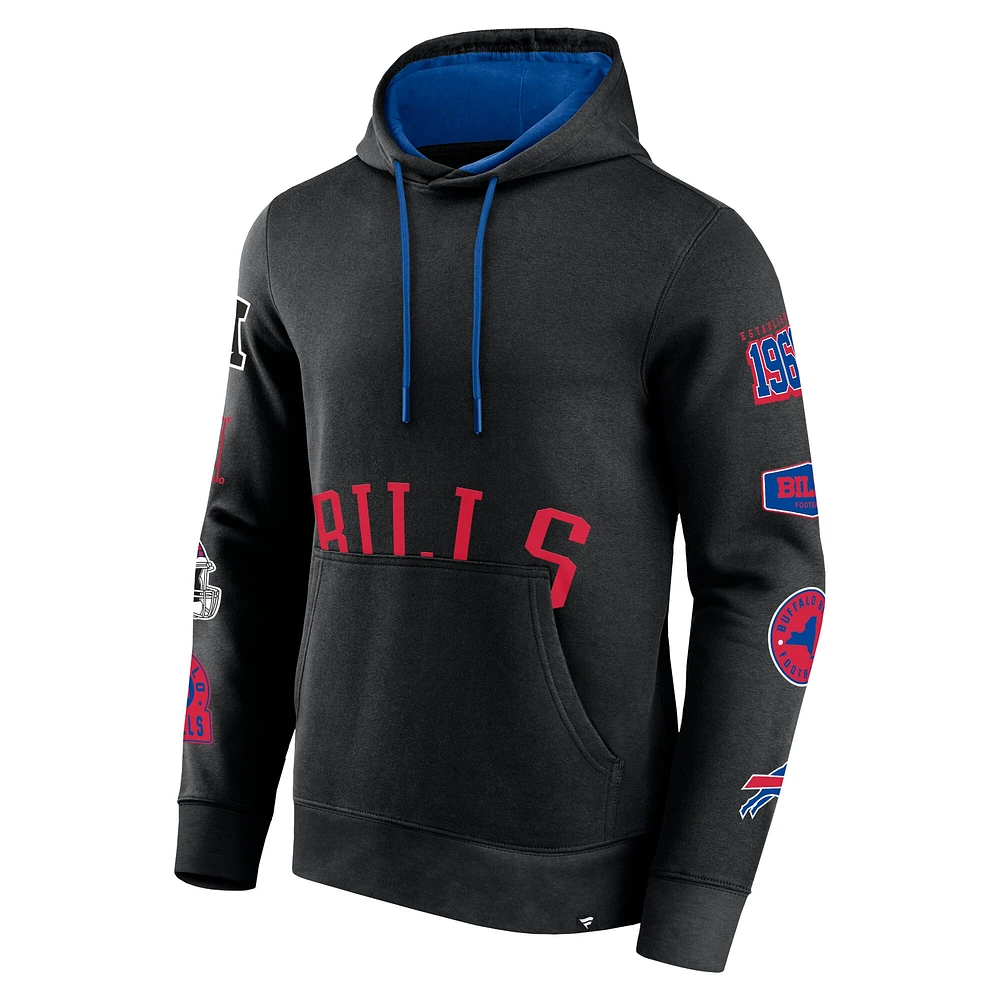 Sweat à capuche noir Buffalo Bills Wild Winner Fanatics pour hommes