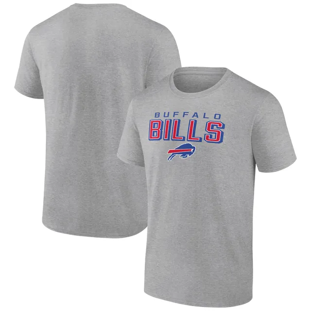 Men's Fanatics Branded Heathered Gray/Royal Buffalo Bills By