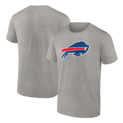 Buffalo Bills Fanatics Branded Primary Logo T-Shirt - Heathered Gray