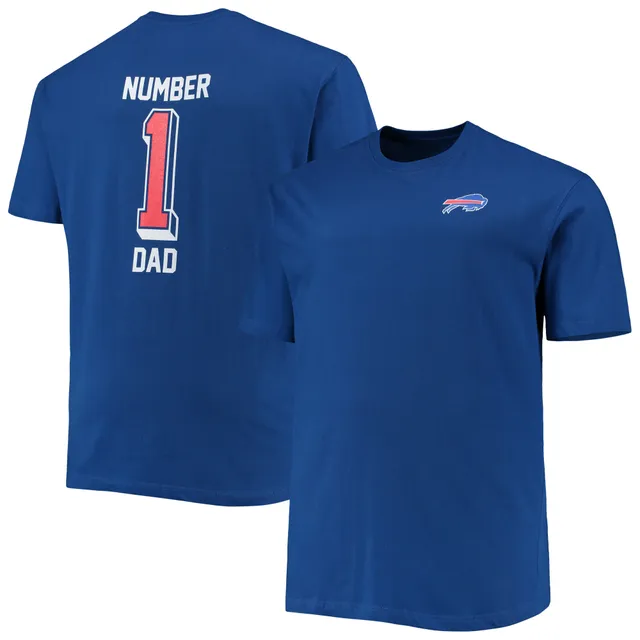 Men's Buffalo Bills Fanatics Branded Royal #1 Dad T-Shirt