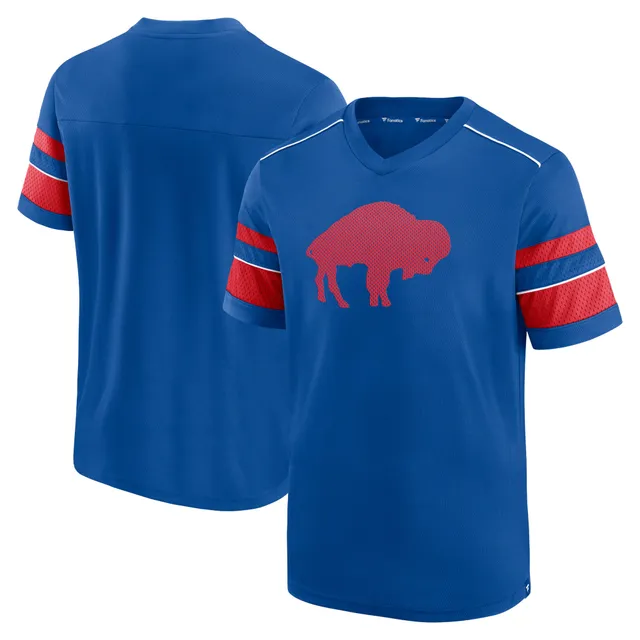 Lids Buffalo Bills Fanatics Branded Textured Throwback Hashmark V-Neck  T-Shirt - Royal