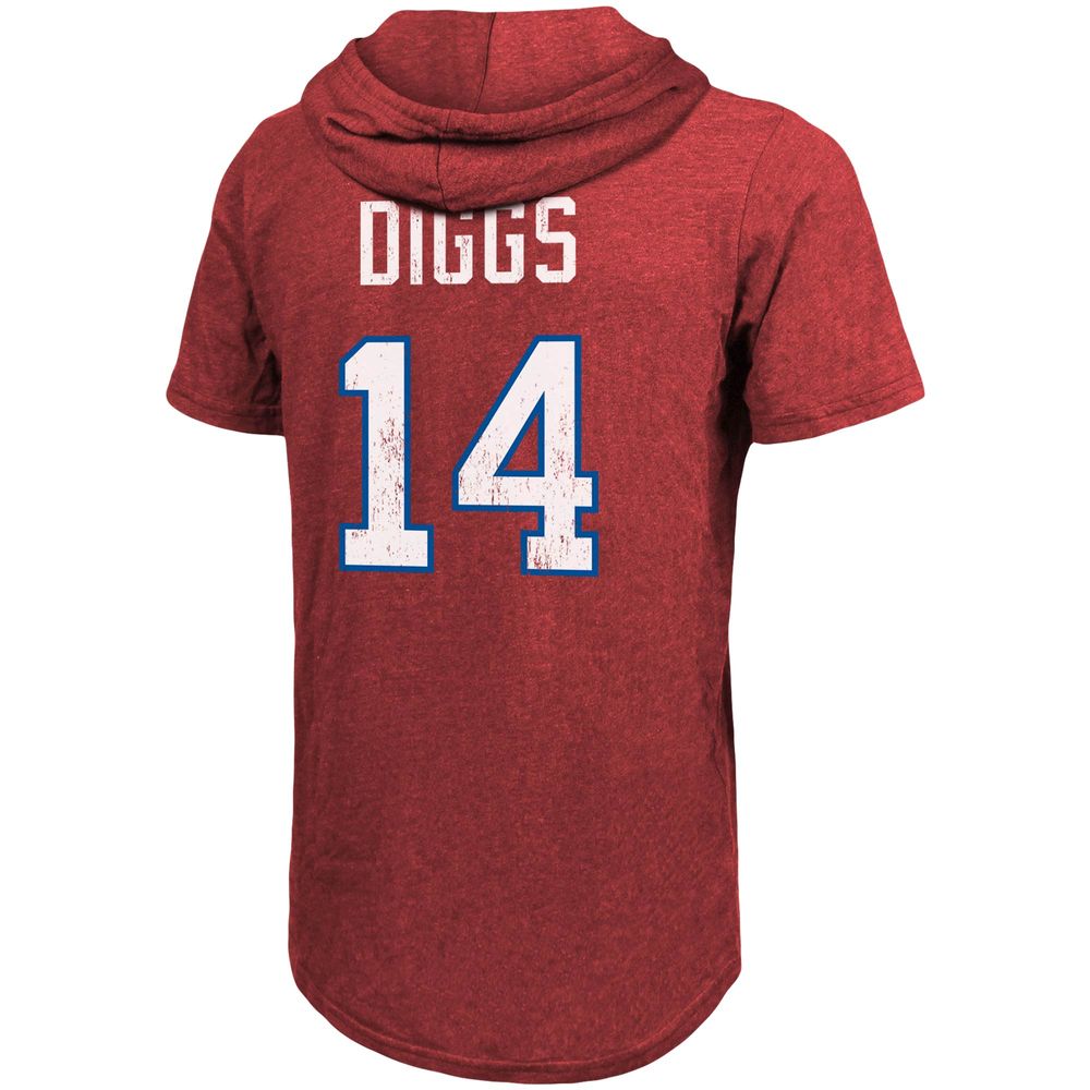 Men's Majestic Threads Stefon Diggs Heathered Royal Buffalo Bills