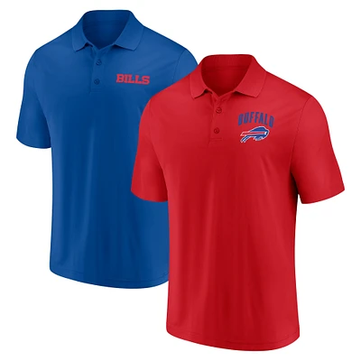 Ensemble de deux polos Fanatics Buffalo Bills Lockup pour hommes