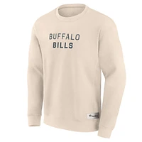 Sweat-shirt à capuche Fanatics pour homme avec lettrage Buffalo Bills Elements Future Ground Cream