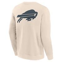 Sweat-shirt à capuche Fanatics pour homme avec lettrage Buffalo Bills Elements Future Ground Cream
