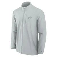 Veste zippée intégrale ton sur Fanatics grise Buffalo Bills Front Office pour homme