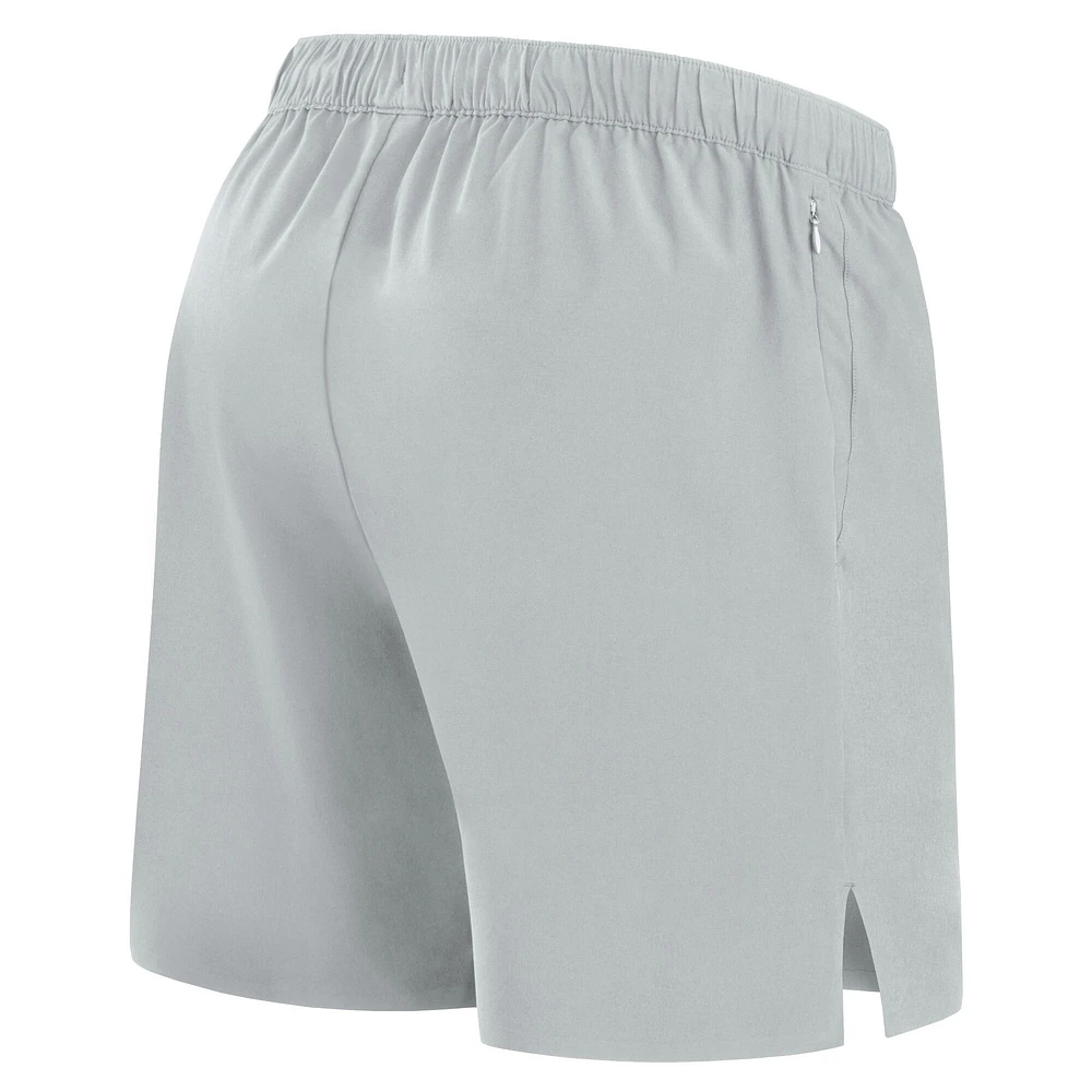 Short Fanatics gris pour homme, style micro ton sur ton
