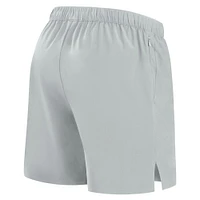Short Fanatics gris pour homme, style micro ton sur ton