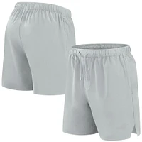 Short Fanatics gris pour homme, style micro ton sur ton