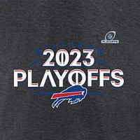 Men's Fanatics Heather Charcoal Buffalo Bills 2023 NFL Playoffs T-Shirt