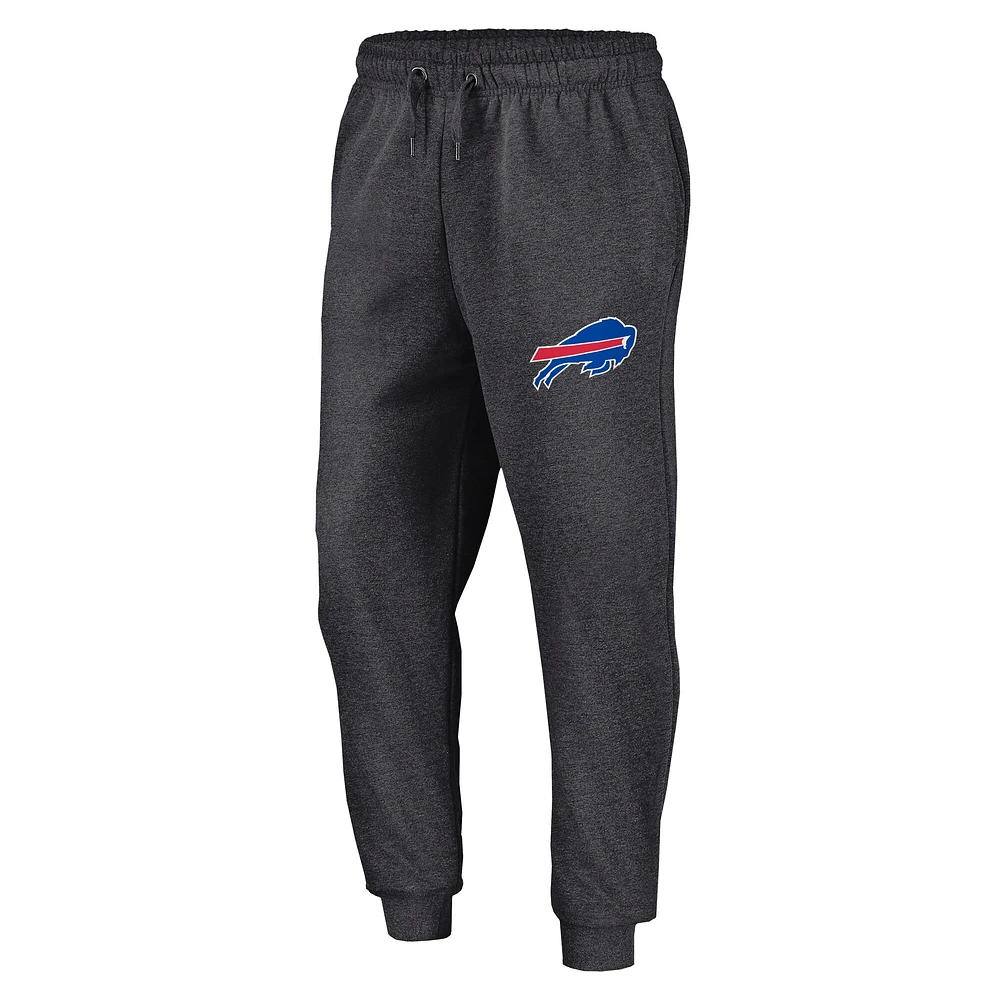 Men's Fanatics  Heather Charcoal Buffalo Bills Boost Fleece Joggers