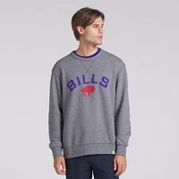 Men's Fanatics  Heather Gray Buffalo Bills Loop Terry Pullover Sweatshirt