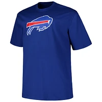 Fanatics pour hommes Josh Allen Royal Buffalo Bills Big & Tall Player Name Number T-shirt