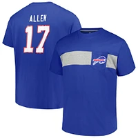 T-shirt fanatiques pour hommes Josh Allen Royal Buffalo Bills grand et