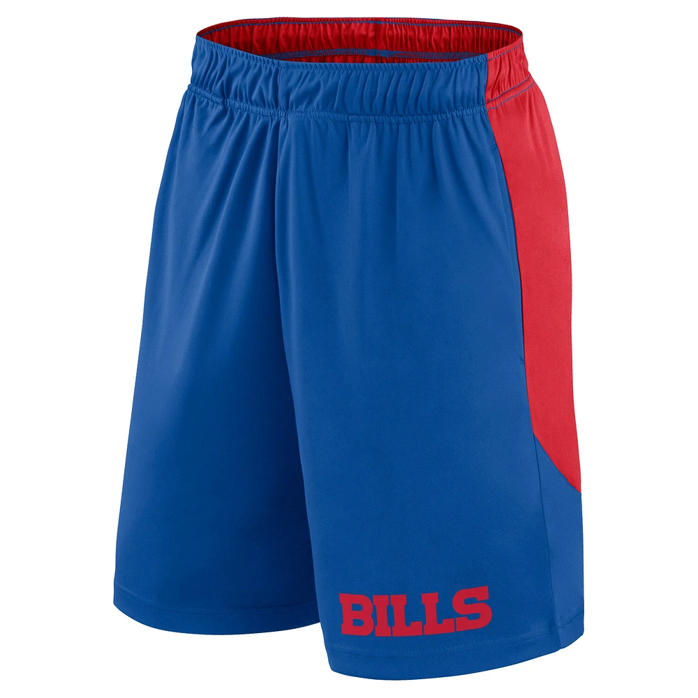 Short de lancement Fanatics Royal/Red Buffalo Bills pour hommes grande taille