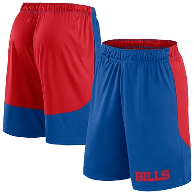 Short de lancement Fanatics Royal/Red Buffalo Bills pour hommes grande taille