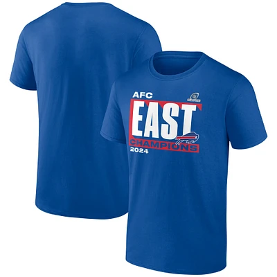 T-shirt Fanatics Royal Buffalo Bills 2024 AFC East Division Champions Conquer pour homme