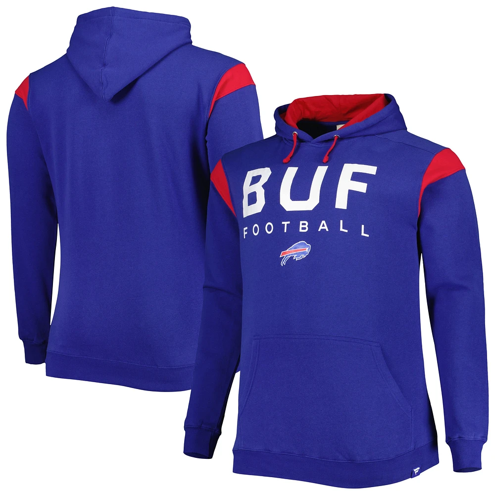 Sweat à capuche Fanatics Royal Buffalo Bills Big & Tall Call the Shots pour hommes