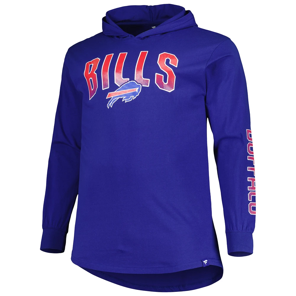 Sweat à capuche Fanatics Royal Buffalo Bills Big & Tall Front Runner pour hommes