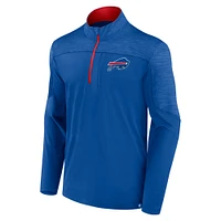 Men's Fanatics Royal Buffalo Bills Defender Half-Zip Top