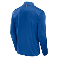 Veste à manches longues et fermeture éclair quart de tour Fanatics Royal Buffalo Bills Defender pour homme