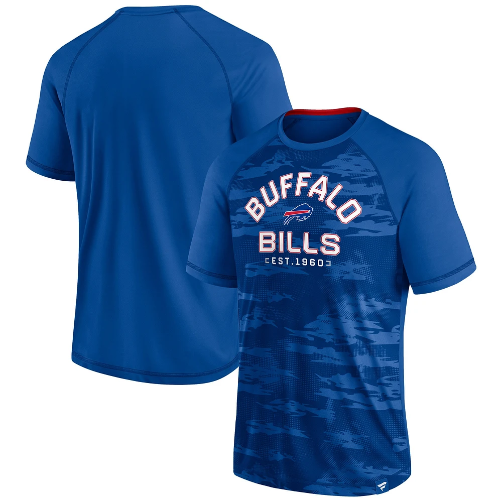 T-shirt Fanatics Royal Buffalo Bills Hail Mary Raglan pour hommes