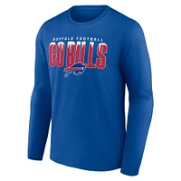 T-shirt à manches longues Fanatics Royal Buffalo Bills Hometown Rushing Yards pour hommes