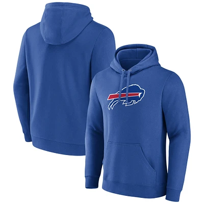 Sweat à capuche en polaire avec logo principal Fanatics Royal Buffalo Bills pour hommes