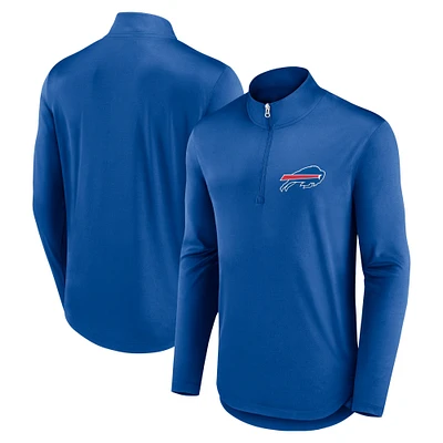 Haut à quart de zip Fanatics Royal Buffalo Bills Quarterback pour hommes