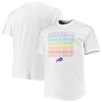 T-shirt blanc Buffalo Bills Fanatics pour hommes Big & Tall City Pride