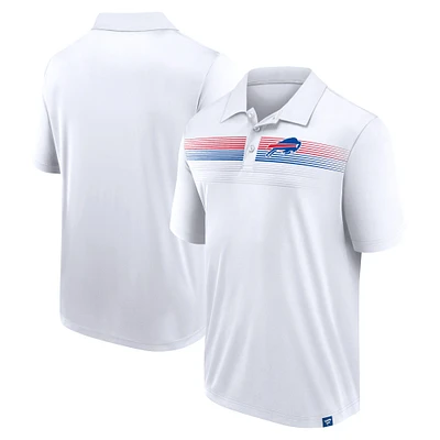 Men's Fanatics White Buffalo Bills Victory For Us Interlock Polo