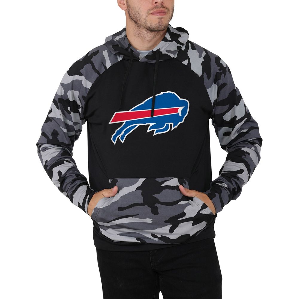 Zubaz Bills Charging Bull Camo Sweatshirt