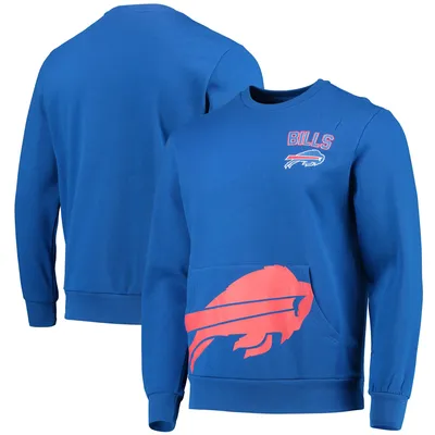 FOCO Men's NFL Big Logo Two Tone Knit Sweater, Medium, Buffalo Bills