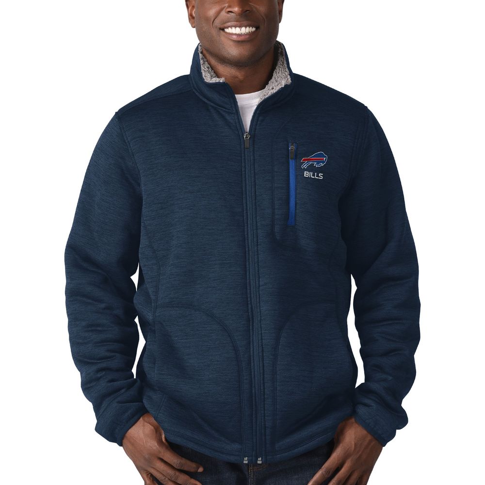 Men's G-III Sports by Carl Banks Navy Buffalo Bills Fast Track Sherpa - Full-Zip Jacket