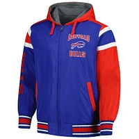 G-III Sports by Carl Banks pour homme Royal/Gris Buffalo Bills Extreme Full Back Sweat à capuche réversible Full-Zip Jacket